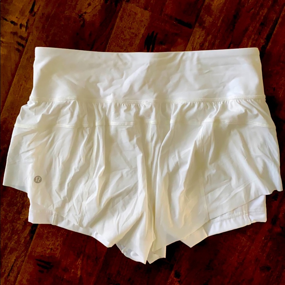 RARE Lululemon White Shorts